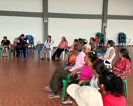 Presentes en el barrio Regadero